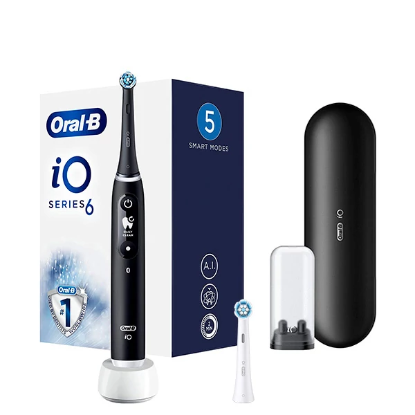 Зубна щітка Oral-B iO 6 (iOM6.1B6.3DK) Black (2 нас.) ЄС