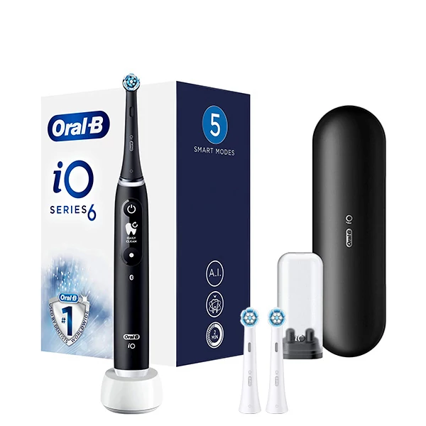 Зубна щітка Oral-B iO 6 (iOM6.1B6.3DK) Black (3 нас.) ЄС
