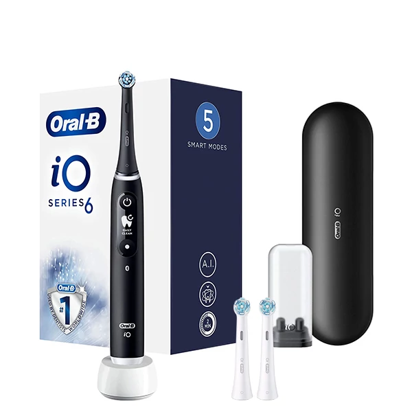 Зубна щітка Oral-B iO 6 (iOM6.1B6.3DK) Black (3 нас.)