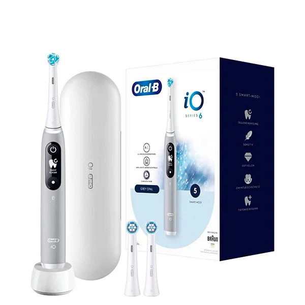 Електрична зубна щітка Oral-B iO 6 Grey Opal (3 нас.) ЄС