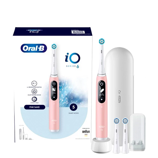 Електрична зубна щітка Oral-B iO 6 (iOM6.1A6.1DK) Pink (3 нас.) ЄС