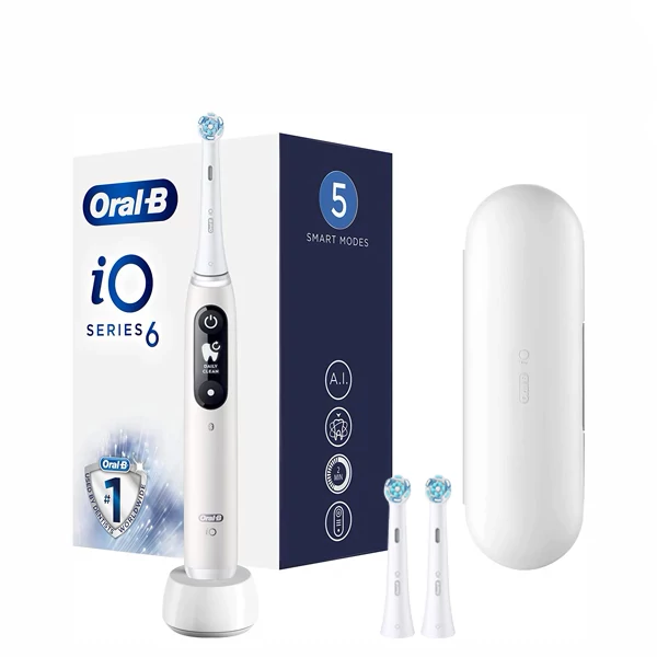 Електрична зубна щітка Oral-B iO 6 White (3 нас.)