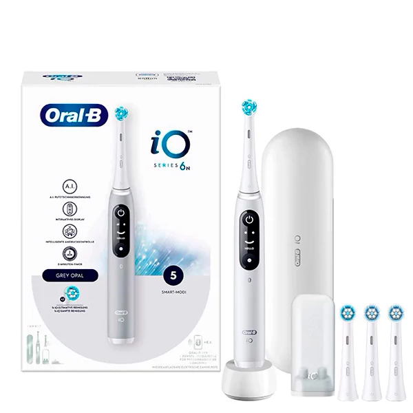 Електрична зубна щітка Oral-B iO 6N Grey Opal (4 нас.) ЄС