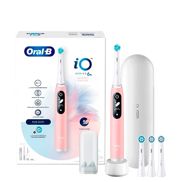 Електрична зубна щітка Oral-B iO 6N Pink (4 нас.) ЄС