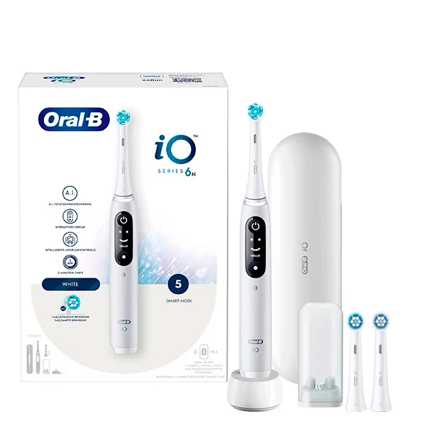 Електрична зубна щітка Oral-B iO 6N White (3 нас.) ЄС