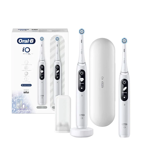 Зубна щітка Oral-B iO 7N Duo White Alabaster Сімейний набір ЄС