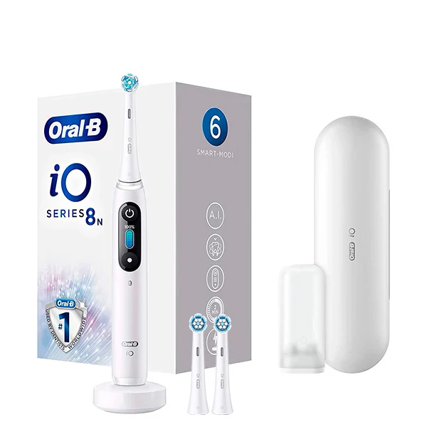 Електрична зубна щітка Oral-B iO 8N White Alabaster (3 нас.) ЄС