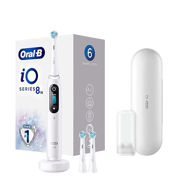 Електрична зубна щітка Oral-B iO 8N White Alabaster (3 нас.)