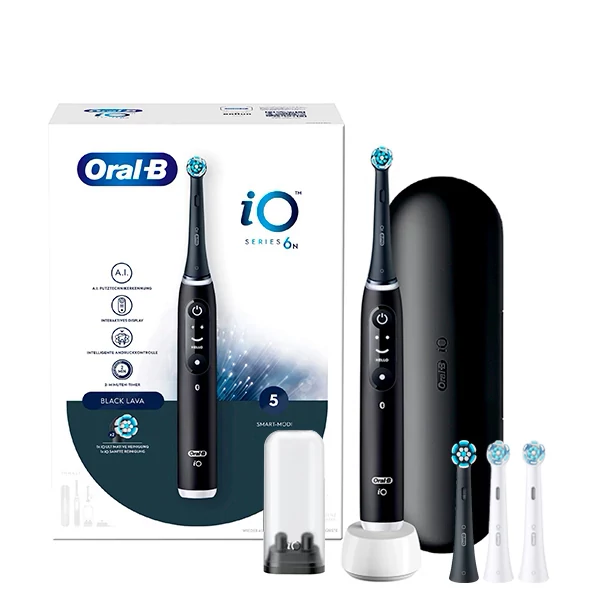 Електрична зубна щітка Oral-B iO 6N Black (4 нас.)