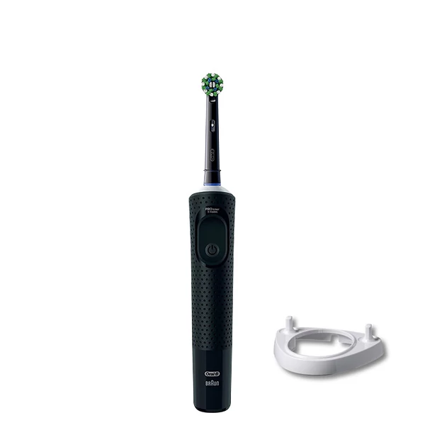 Електрична зубна щітка Oral-B D103 Vitality Pro Cross Action CleanMaximiser Black + Підставка ріжок ЄС