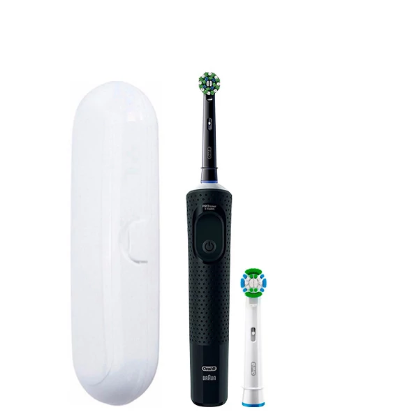Електрична зубна щітка Oral-B D103 Vitality Pro Cross Action CleanMaximiser Black (2 нас.) + Футляр