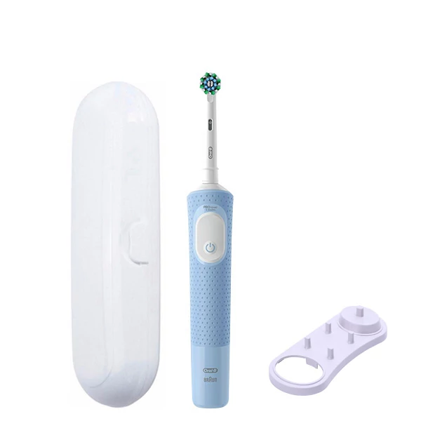 Електрична зубна щітка Oral-B D103 Vitality Pro Cross Action CleanMaximiser Blue + Підставка та футляр
