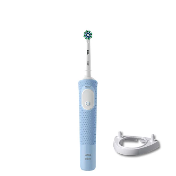 Електрична зубна щітка Oral-B D103 Vitality Pro Cross Action CleanMaximiser Blue + Підставка ріжок ЄС