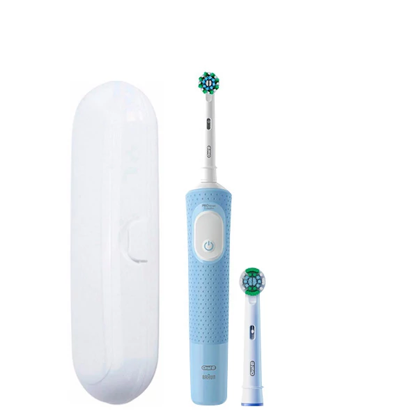 Електрична зубна щітка Oral-B D103 Vitality Pro Cross Action CleanMaximiser Blue (2 нас.) + Футляр
