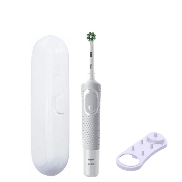 Електрична зубна щітка Oral-B D103 Vitality Pro Cross Action CleanMaximiser White + Підставка та футляр