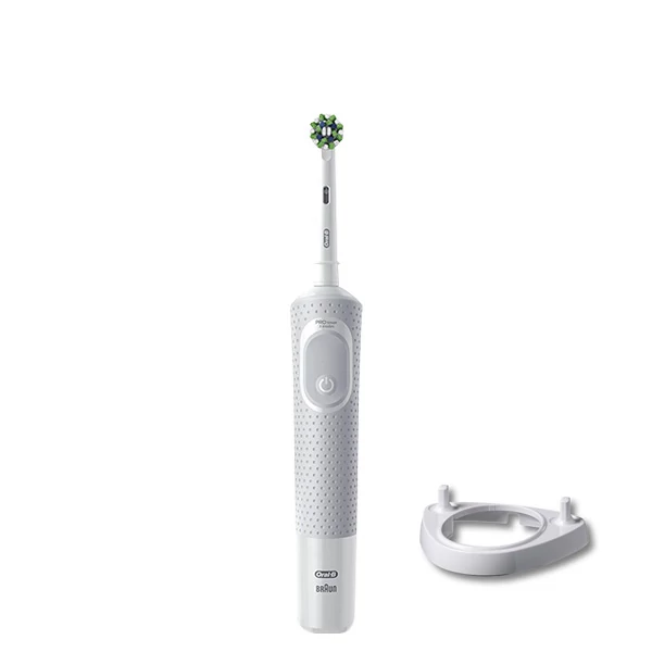 Електрична зубна щітка Oral-B D103 Vitality Pro Cross Action CleanMaximiser White + Підставка ріжок ЄС