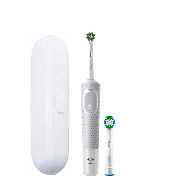 Електрична зубна щітка Oral-B D103 Vitality Pro Cross Action CleanMaximiser White (2 нас.) + Футляр