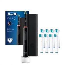 Зубна щітка Oral-B D505 PRO 3 3500 Cross Action Black з футляром ЄС