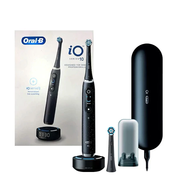 Електрична зубна щітка Oral-B iO 10 (iOM10.2Q4.2AD) Cosmic Black Professional Edition (2 нас.)