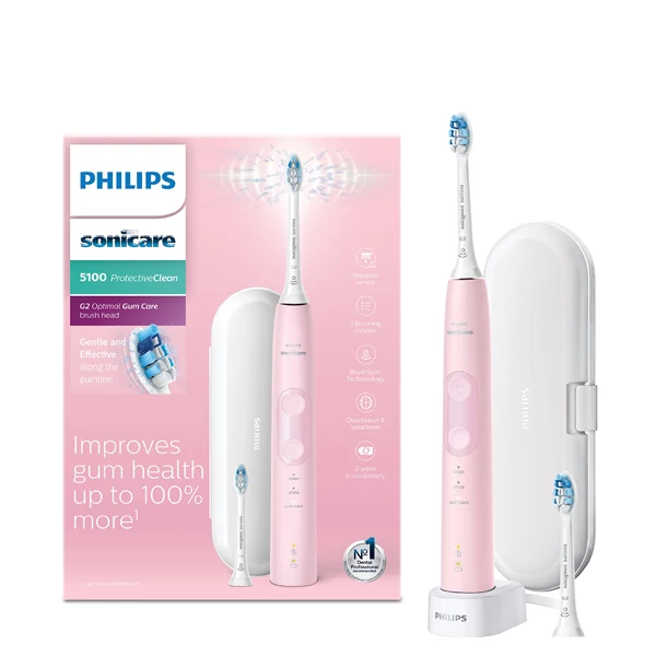 Зубна щітка Philips Sonicare 5100 HX6856/17 ProtectiveClean Pink ЄС