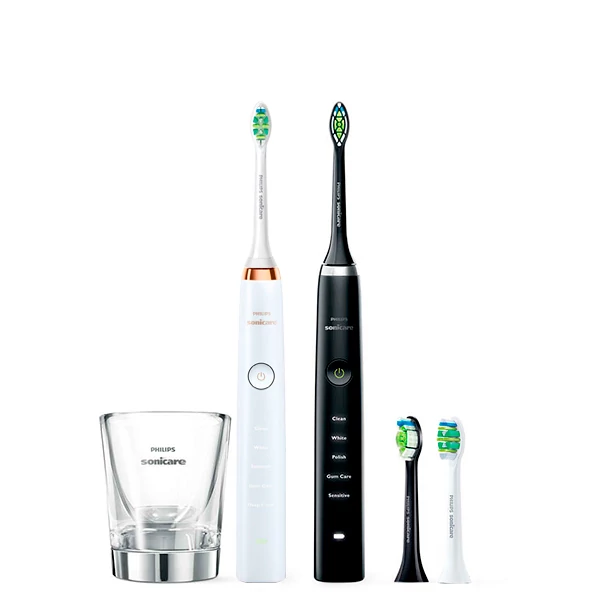 Зубна щітка Philips Sonicare HX9334/41 DiamondClean White-Black Light ЄС