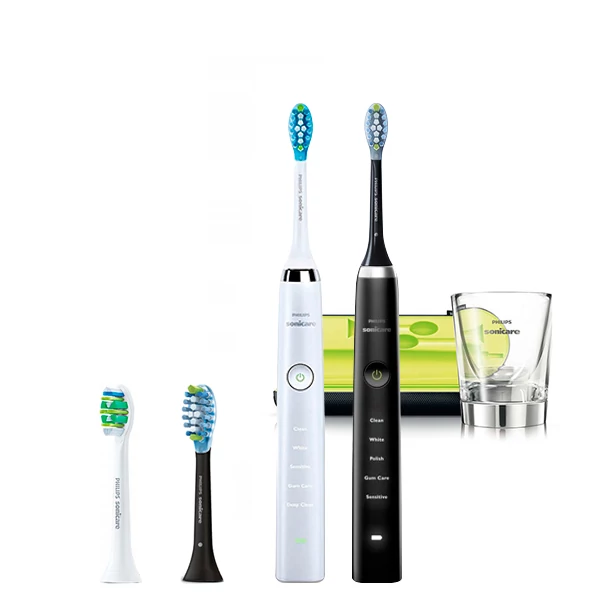 Зубна щітка Philips Sonicare HX9339/89 Diamond Clean White+Black (4 нас.) ЄС