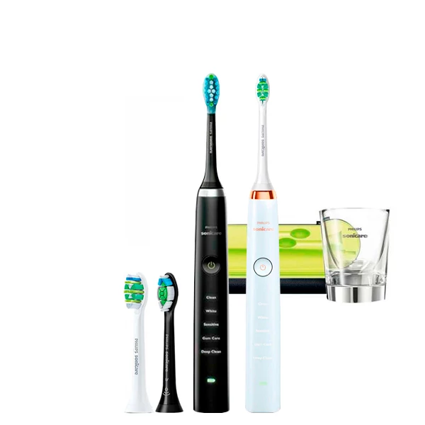 Зубна щітка Philips Sonicare HX9359/89 Diamond Clean Black + Gold Rose (4 нас.) ЄС