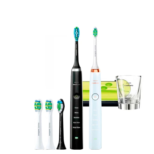Зубна щітка Philips Sonicare HX9359/89 Diamond Clean Black + Gold Rose (5 нас.) ЄС