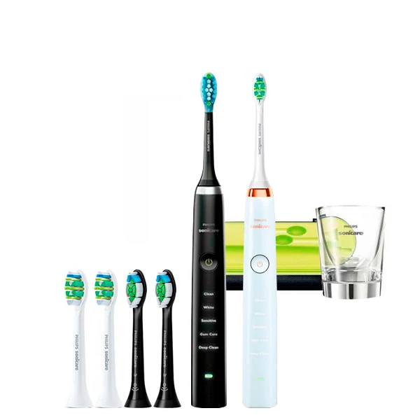 Зубна щітка Philips Sonicare HX9359/89 Diamond Clean Black + Gold Rose (6 нас.) ЄС