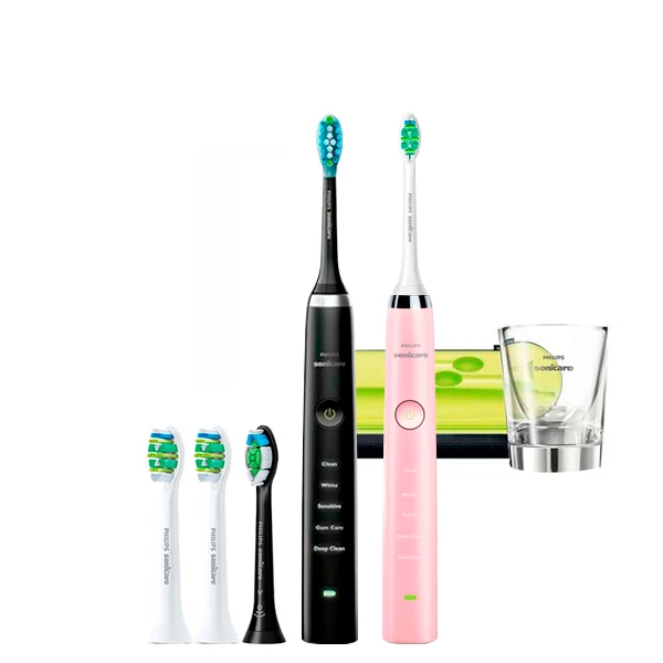 Зубна щітка Philips Sonicare HX9359/89 Diamond Clean Black + Pink (5 нас.) ЄС