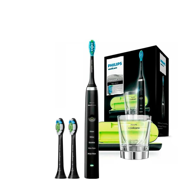 Зубна щітка Philips Sonicare HX9359/89 Diamond Clean Black Edition (3 нас.) ЄС
