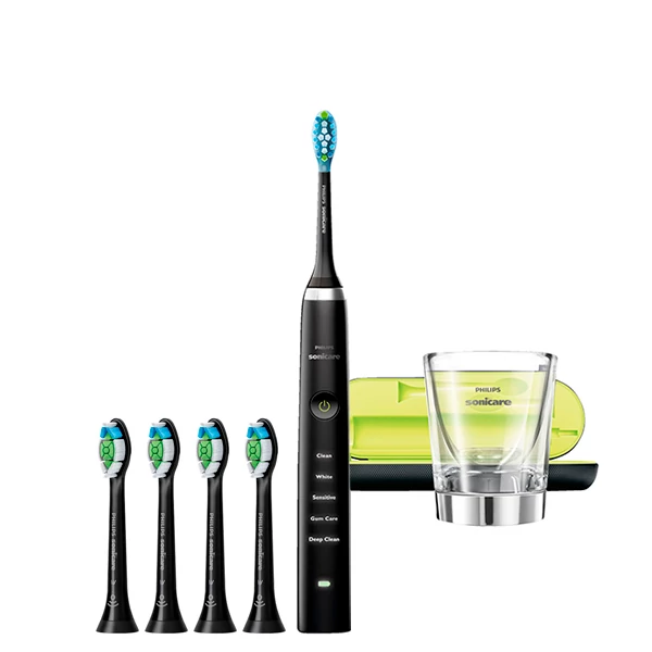 Зубна щітка Philips Sonicare HX9359/89 Diamond Clean Black Edition Light (5 нас.) ЄС