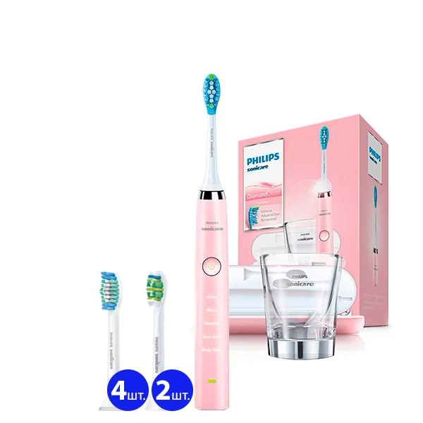 Зубна щітка Philips Sonicare HX9369/89 Diamond Clean Pink (7 нас.) ЄС