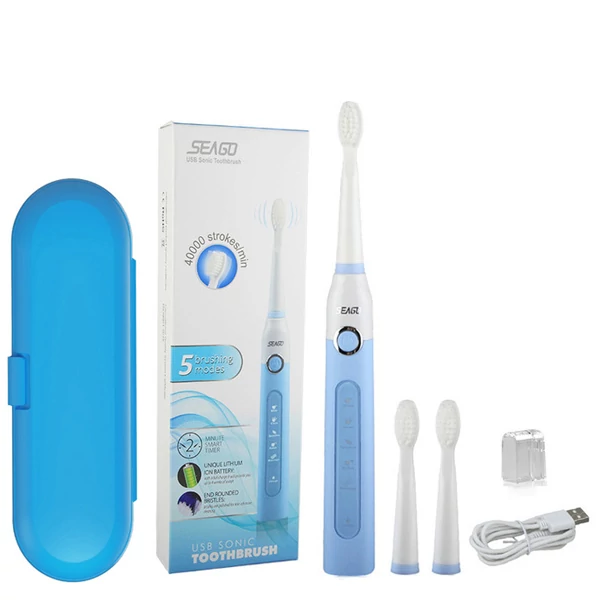 Зубна щітка Seago SG-507 Blue + футляр