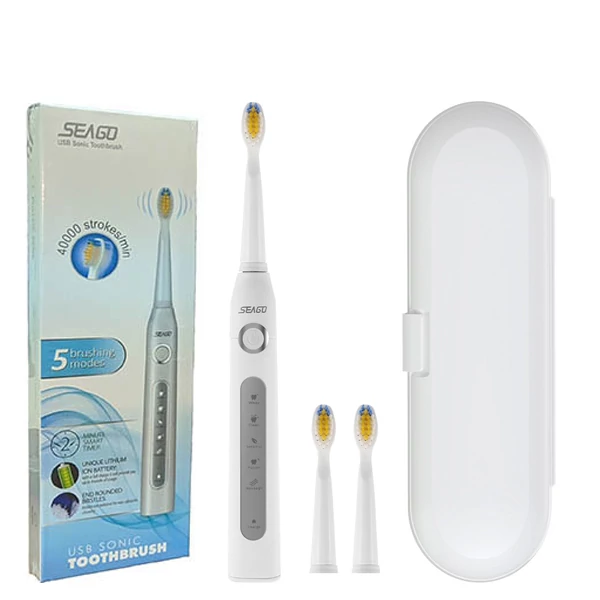 Зубна щітка Seago SG-507 White + футляр