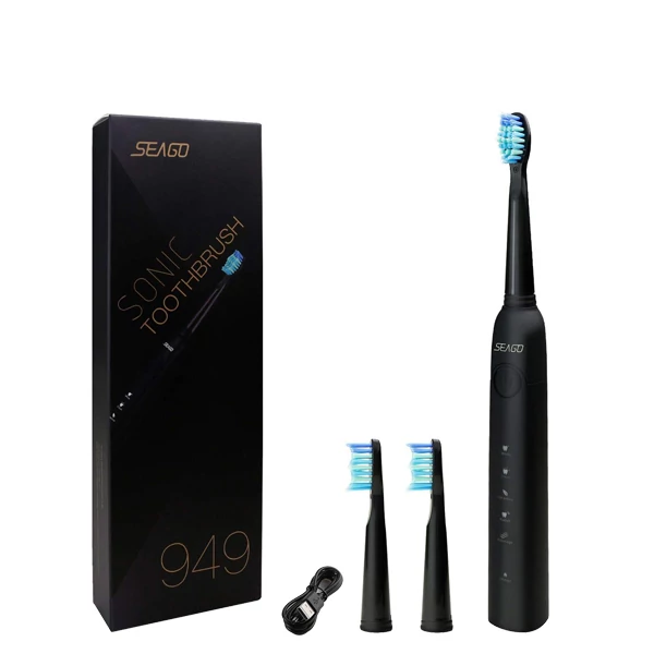 Зубна щітка Seago SG-949 Black Звукова