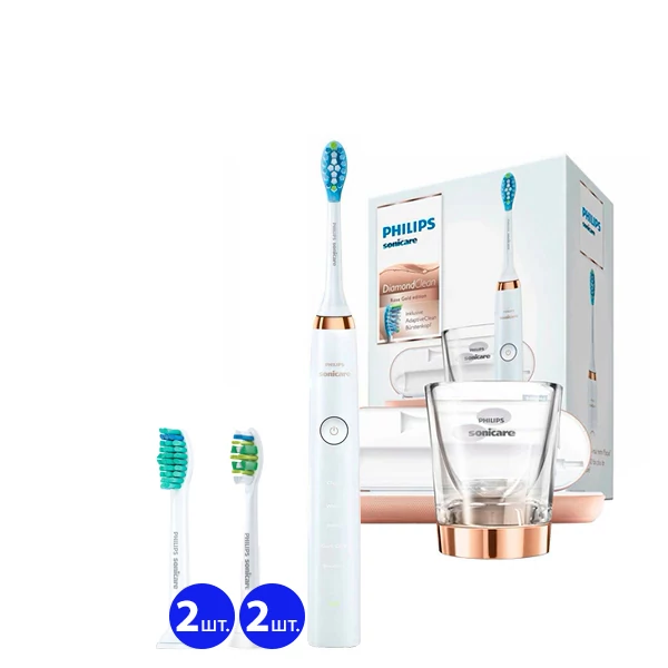 Зубна щітка Philips Sonicare HX9396/89 Diamond Clean Gold Rose (5 нас.)