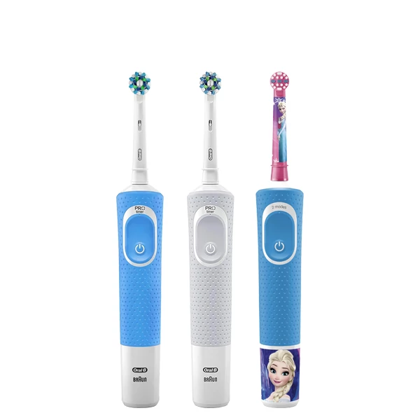 Зубні щітки Vitality D100 + D100 Kids Girl Сімейний набір 3 в 1