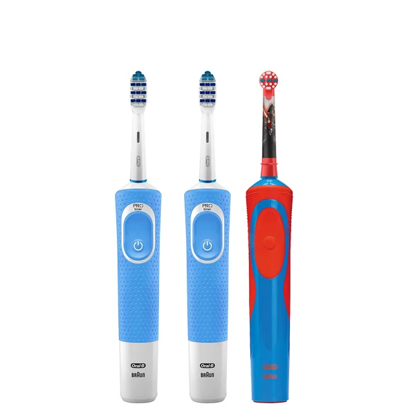 Зубні щітки Vitality D100 Blue + D12 Kids Boy 3 в 1 ЄС