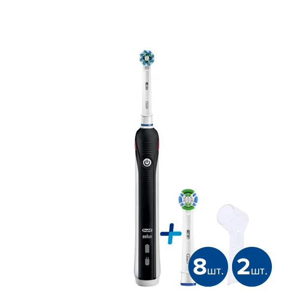 Електрична зубна щітка Oral-B D16 PRO 500 Black 9 нас. ЄС