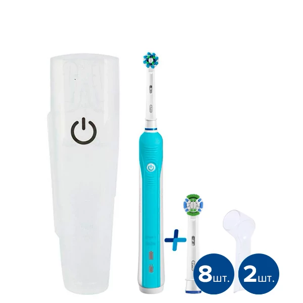 Електрична зубна щітка Oral-B D16 PRO Blue 9 нас. з футляром ЄС
