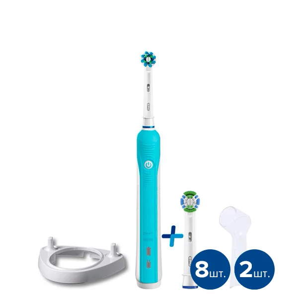 Електрична зубна щітка Oral-B D16 PRO Blue 9 нас. з підставкою ЄС