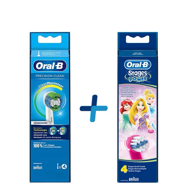 Насадки Oral-B набір EB20RB (4 шт.) + EB10 Принцеса (4 шт.)