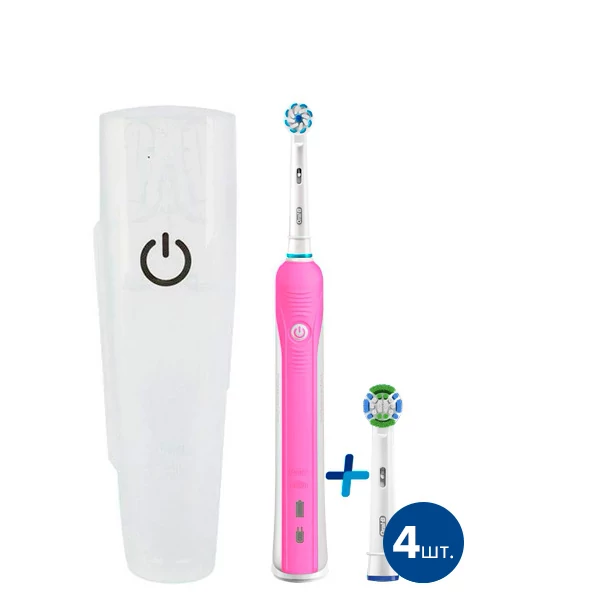 Зубна щітка Oral-B D16 Pro 700-750 Pink 5 нас. з футляром ЄС