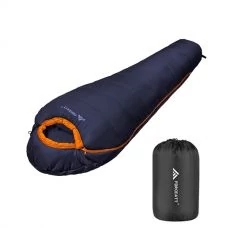 Спальний мішок Forceatt B08P7H7DX1 (-10 °C до 20 °C) Blue Кокон ЄС