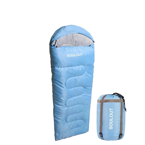 Спальний мішок SOULOUT B07R8L6NF2 (0 °C до 20 °C) Blue Кокон ЄС