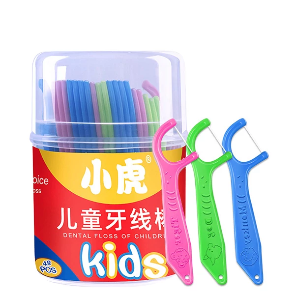 Зубна нитка-флос Fawnmum Child Floss Color ECO (48 шт) для дітей