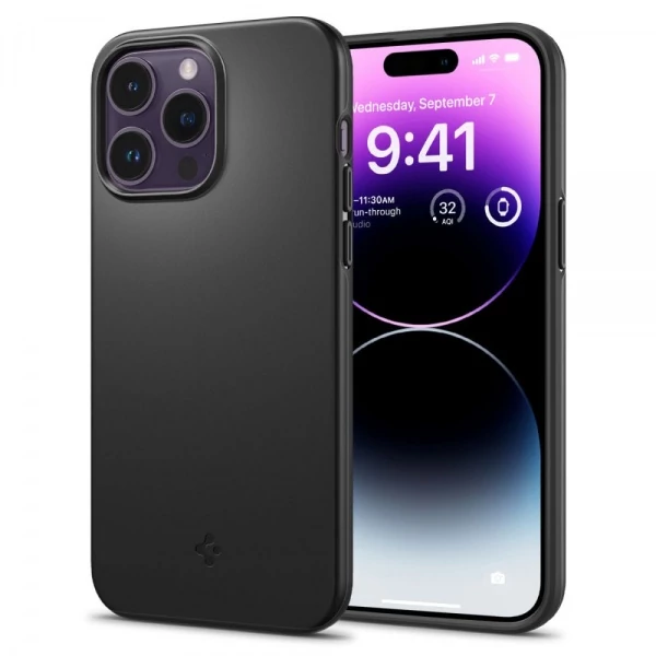 Чохол Spigen Thin Fit iPhone 14 Pro Max Black
