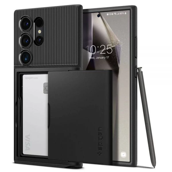 Чохол Spigen Slim Armor Cs Samsung Galaxy S24 Ultra Black Case