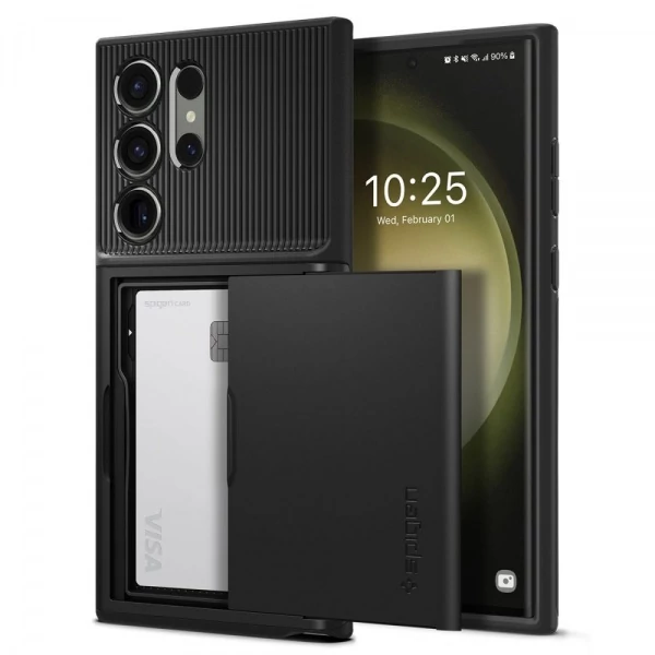 Чохол Spigen Slim Armor Cs Galaxy S23 Ultra Black Case